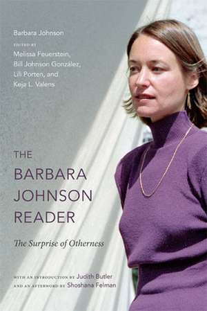 The Barbara Johnson Reader de Barbara Johnson