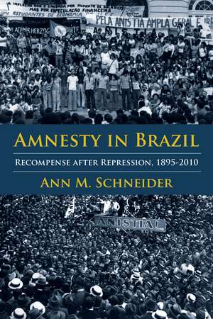 Amnesty in Brazil: Recompense after Repression, 1895-2010 de Ann M. Schneider