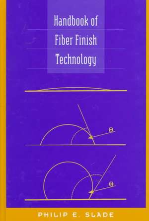 Handbook of Fiber Finish Technology de Philip E. Slade