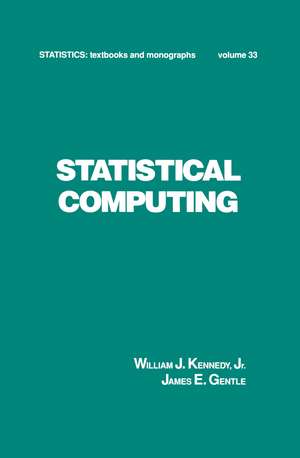 Statistical Computing de Kennedy