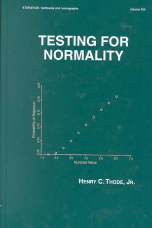 Testing For Normality de Henry C. Thode