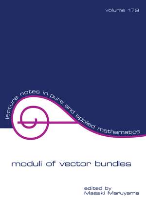 Moduli of Vector Bundles de Masaki Maruyama