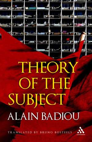 Theory of the Subject de Alain Badiou