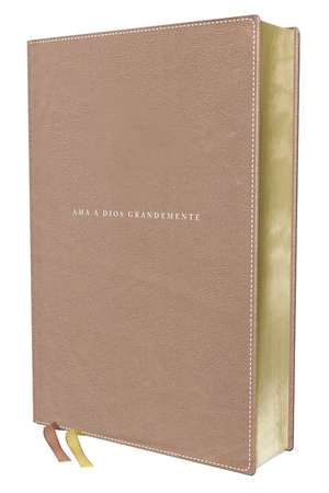 NBLA Biblia Ama a Dios Grandemente, Leathersoft, Oro Rosa, Interior a Cuatro Colores de NBLA-Nueva Biblia de Las Américas