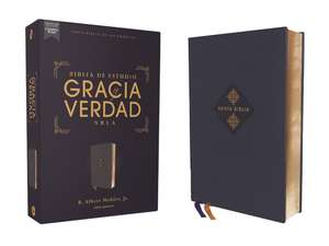 NBLA Biblia de Estudio Gracia y Verdad, Leathesoft, Azul Marino, Interior a dos colores de R. Albert Mohler, Jr.