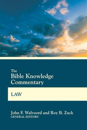 Bible Knowledge Commentary Law de John F Walvoord