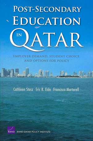 Post-Secondary Education in Qatar de Cathleen Stasz