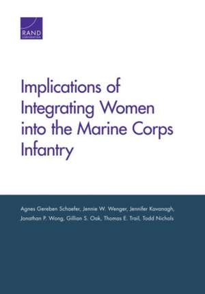 Implications of Integrating Women Into the Marine Corps de Agnes Gereben Schaefer