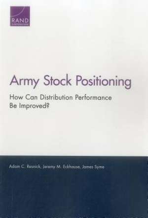 ARMY STOCK POSITIONING HOW CANPB de Adam C. Resnick