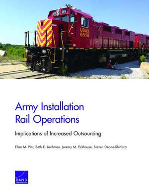 ARMY INSTALLATION RAIL OPERATIPB de Ellen M. Pint