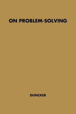 On Problem-Solving de Karl Duncker