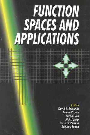 Function Spaces and Applications de David E. Edmunds