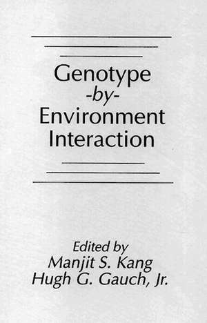 Genotype-by-Environment Interaction de Manjit S. Kang