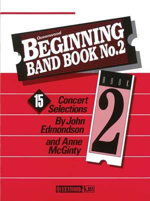 BEGINNING BAND BOOK NO2 PERCUSSION de JOHN EDMONDSON