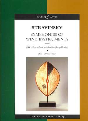 Stravinsky - Symphonies of Wind Instruments: The Masterworks Library de I STRAVINSKY