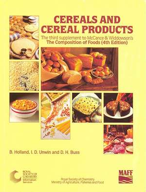 Cereals and Cereal Products: Rsc de M. E. McCane