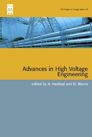 Advances in High Voltage Engineering de Manu Haddad