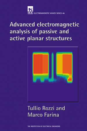 Advanced Electromagnetic Analysis of Passive and Active Planar Structures de Tullio Rozzi