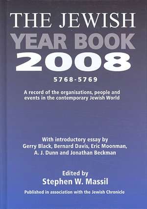 Jewish Year Book 2008 de Stephen Massil