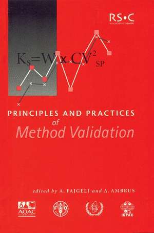 Principles and Practices of Method Validation: Rsc de Royal Society of Chemistry