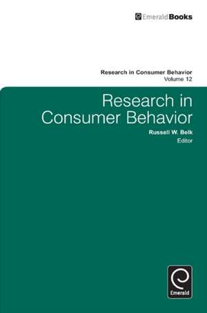 Research in Consumer Behavior de Russell W. Belk