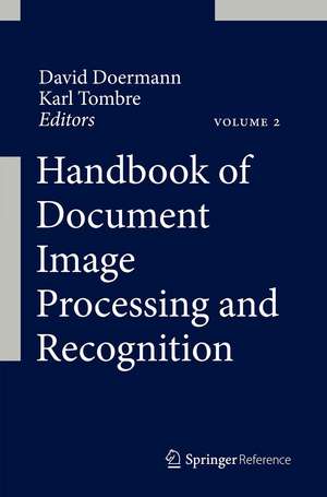 Handbook of Document Image Processing and Recognition de David Doermann