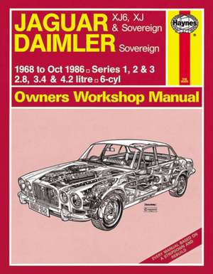 Jaguar XJ6, XJ & Sovereign; Daimler Sovereign (68 – Oct 86) Haynes Repair Manual de Haynes