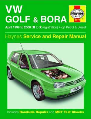 VW Golf & Bora Petrol & Diesel (April 98 – 00) Haynes Repair Manual de Haynes