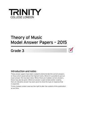 Theory Model Answer Papers Grade 3 2015