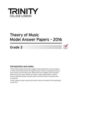 Trinity College London Theory Model Answers Paper (2016) Grade 3