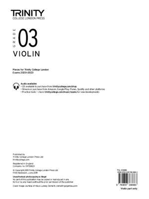 College London, T: Trinity College London Violin Exam Pieces de Trinity College London