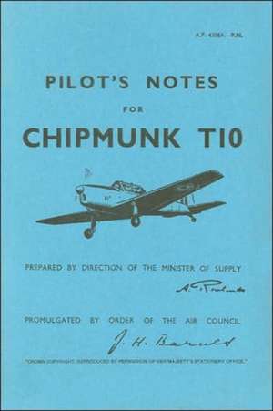 Chipmunk T10 Pilot's Notes