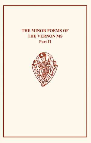 The Minor Poems of The Vernon MS II de F.J Furnivall