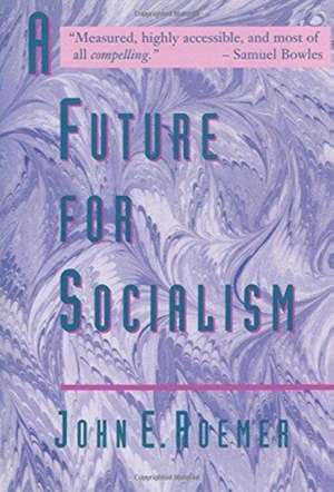 Roemer, J: A Future for Socialism de John E. Roemer