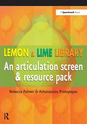 Lemon and Lime Library: An Articulation Screen and Resource Pack de Athanassios Protopapas