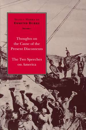 THOUGHTS ON THE CAUSE OF THE PRESENT DISCONTENTS VOL 1 PB de EDMUND BURKE