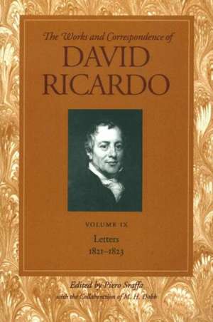 LETTERS JULY 1821-1823 VOL 9 de DAVID RICARDO