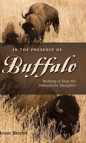 In the Presence of Buffalo: Working to Stop the Yellowstone Slaughter de Daniel Brister