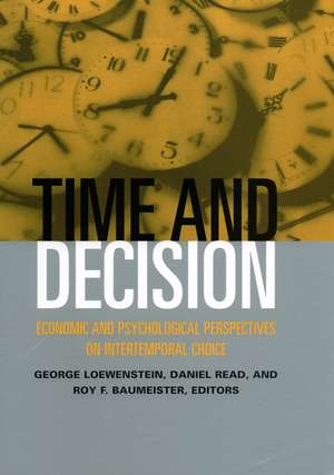 Choice Over Time de George Loewenstein