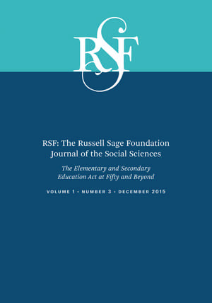 RSF: The Russell Sage Foundation Journal of the Social Sciences: The Elementary and Secondary Education Act at Fifty and Beyond de David A. Gamson