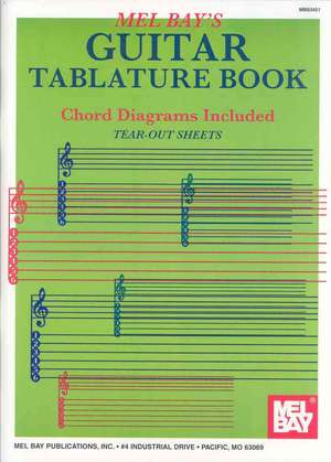 Guitar Tablature Book de Mel Bay Publications Inc