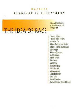 The Idea of Race: Readings in Philosophy de Robert Bernasconi