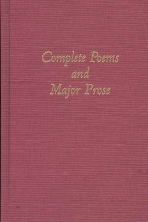 The Complete Poems and Major Prose de John Milton