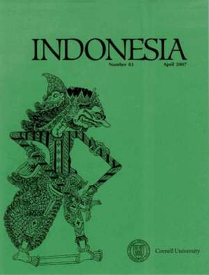 Indonesia Journal – April 2007 de Benedict R. O`g Anderson