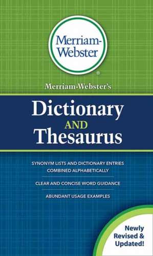 Merriam-Webster's Dictionary and Thesaurus de Merriam-Webster