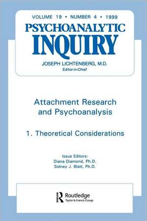 Attachment Research and Psychoanalysis: Psychoanalytic Inquiry, 19.4 de Diana Diamond