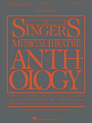 The Singer's Musical Theatre Anthology - Volume 1: Baritone/Bass Book Only de Richard Walters