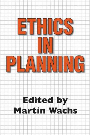 Ethics in Planning de Martin Wachs