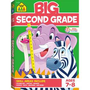 Zone, S: School Zone Big Second Grade Workbook
