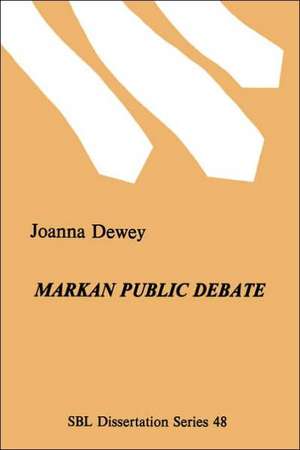 Markan Public Debate de Joanna Dewey